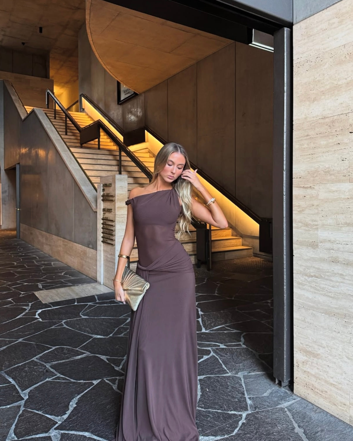 Misha the “Sisal” Mesh Dress